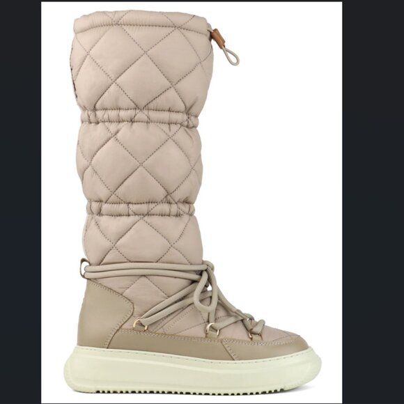 NEW PAJAR Gravita Waterproof High Pull On Boots IN Beige for women 1225 10m5 - Picture 4 of 12